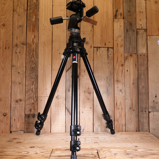 Used Manfrotto 055CB Black Tripod Legs with 029 Head