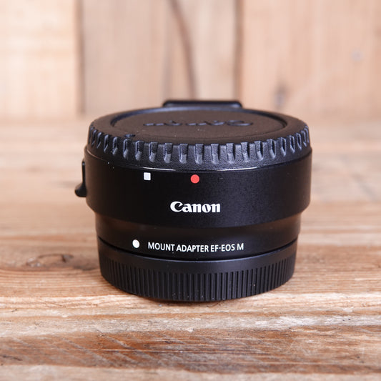 Used Canon EOS M to EF Lens Mount Adapter EF-EOS M