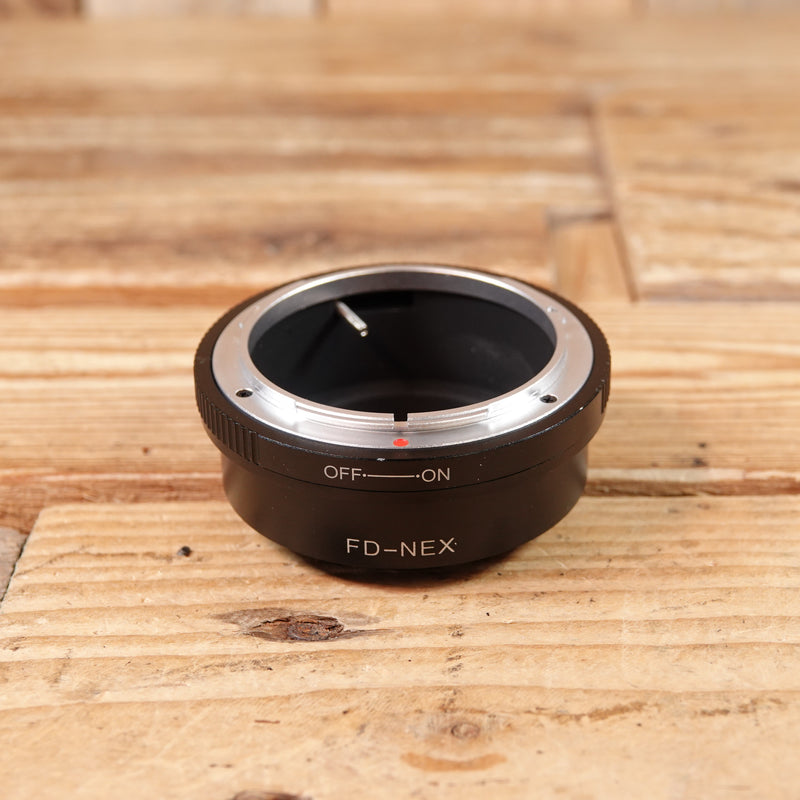 Used FD-NEX Lens Adapter fit Canon FD Lens To Sony NEX E-mount Camera Body