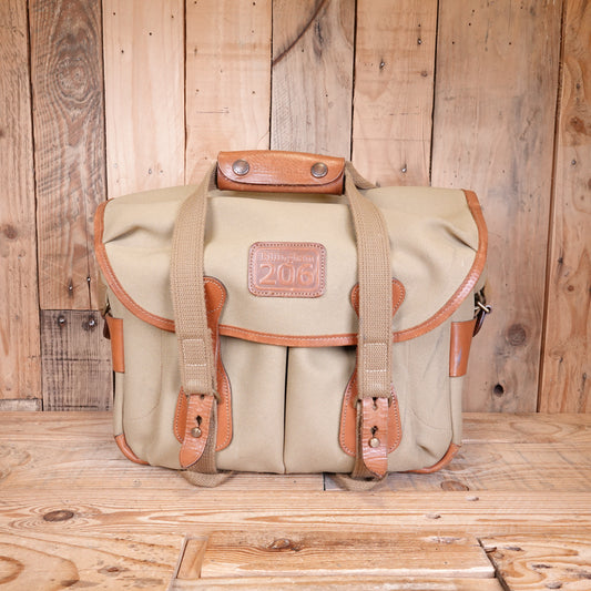 Used Billingham 206 PressTop Shoulder Camera Bag - Khaki/Tan