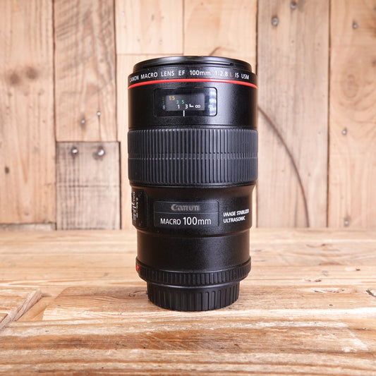 Used Canon EF 100mm F2.8 L Macro IS USM Lens