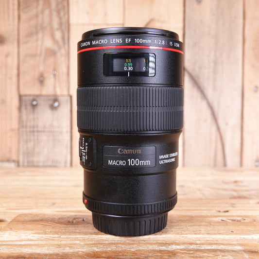 Used Canon EF 100mm F2.8 L Macro IS USM Lens