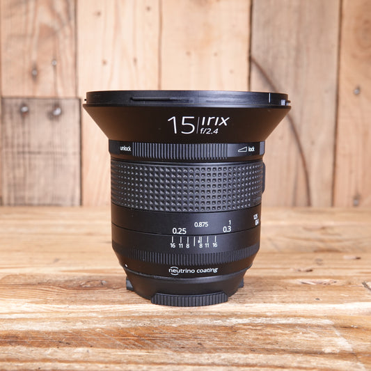 Used Irix 15mm F2.4 Firefly lens - Canon EF