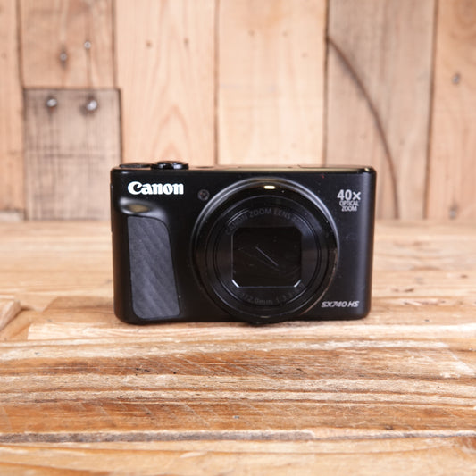 Used Canon PowerShot SX740 HS Black Digital Camera