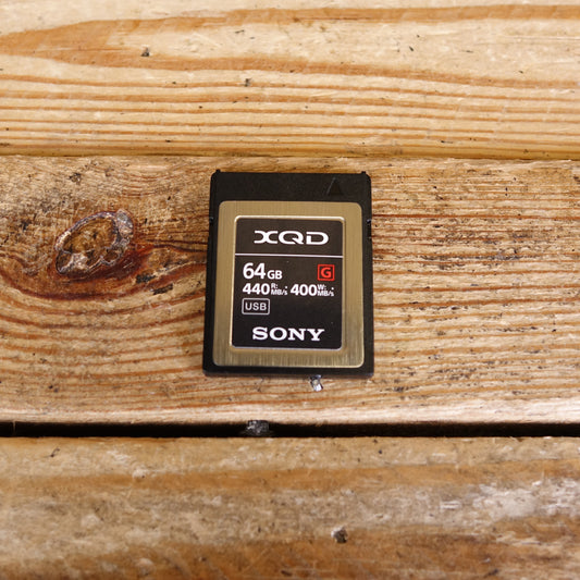 Used Sony XQD G Series 64GB 440MB/s Memory Card