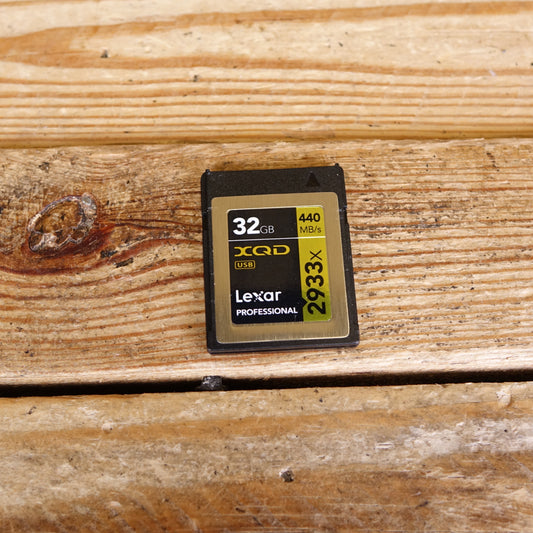 Used Lexar Professional XQD 32GB 440MB/s Memory Card
