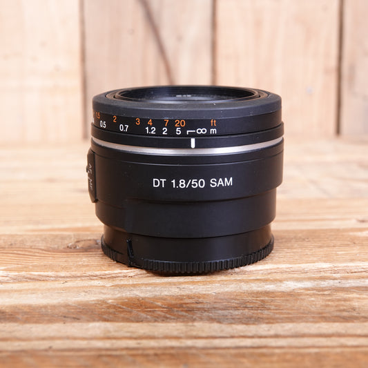 Used Sony AF DT 50mm F1.8 SAM A mount Lens