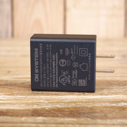 Used OM System F-7AC 2 Pin US USB-AC Adapter (Designed for the American Market)