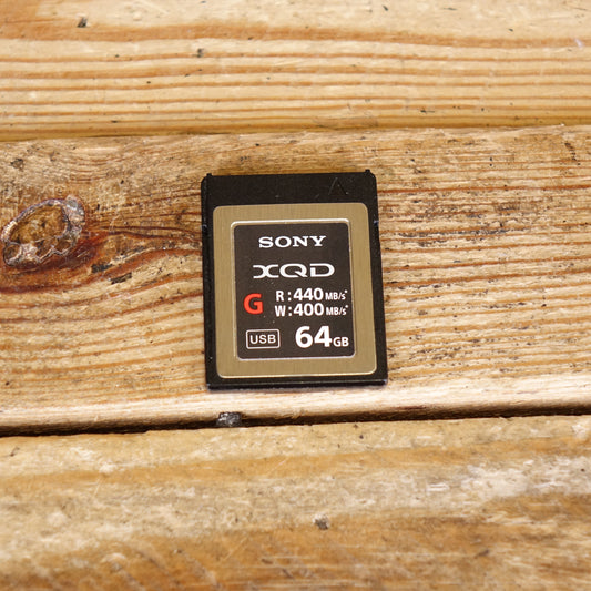 Used Sony XQD G Series 64GB 440MB/s Memory Card