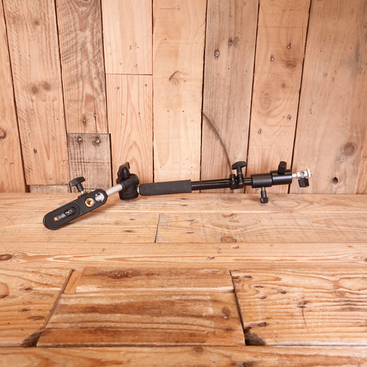 Used Manfrotto 2 Section Double Articulated Arm with 143BKT Camera Bracket
