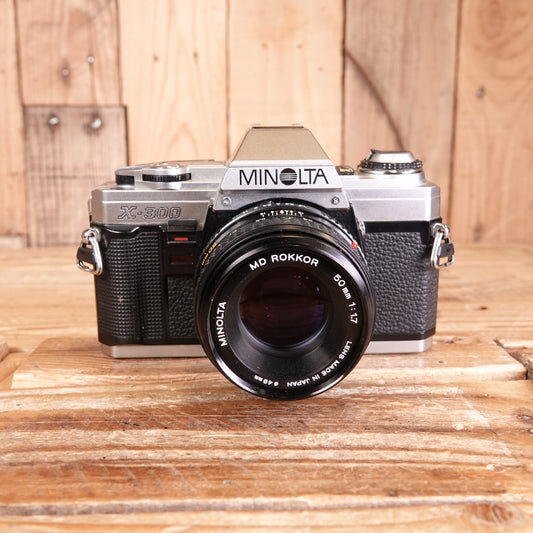 Used Minolta X-300 35mm Film Camera with 50mm F1.7 Lens