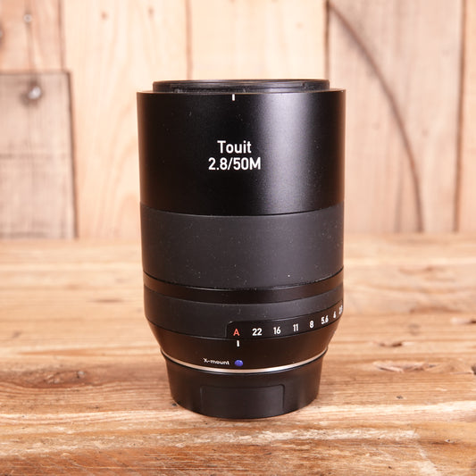 Used Zeiss Touit 50mm F2.8 Makro-Planar Macro Lens - Fuji X Mount