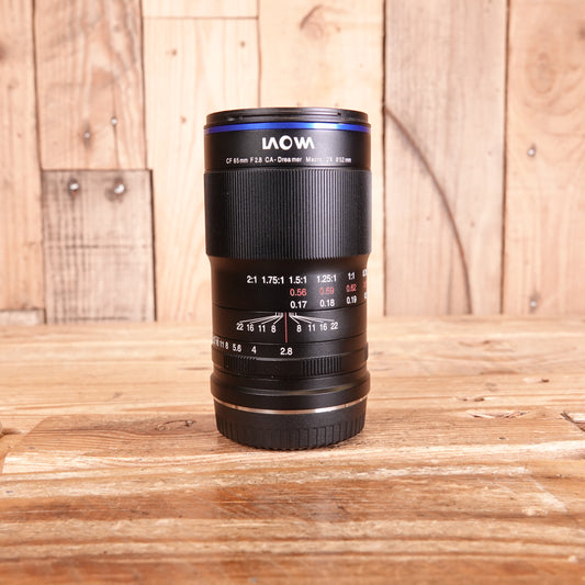 Used Laowa 65mm F2.8 CA Macro 2X Lens - Fujifilm XF Fit