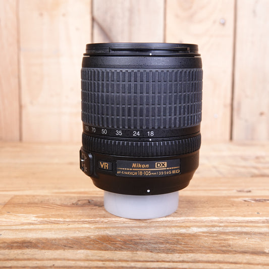 Used Nikon AF-S 18-105mm F3.5-5.6 VR G ED DX Lens