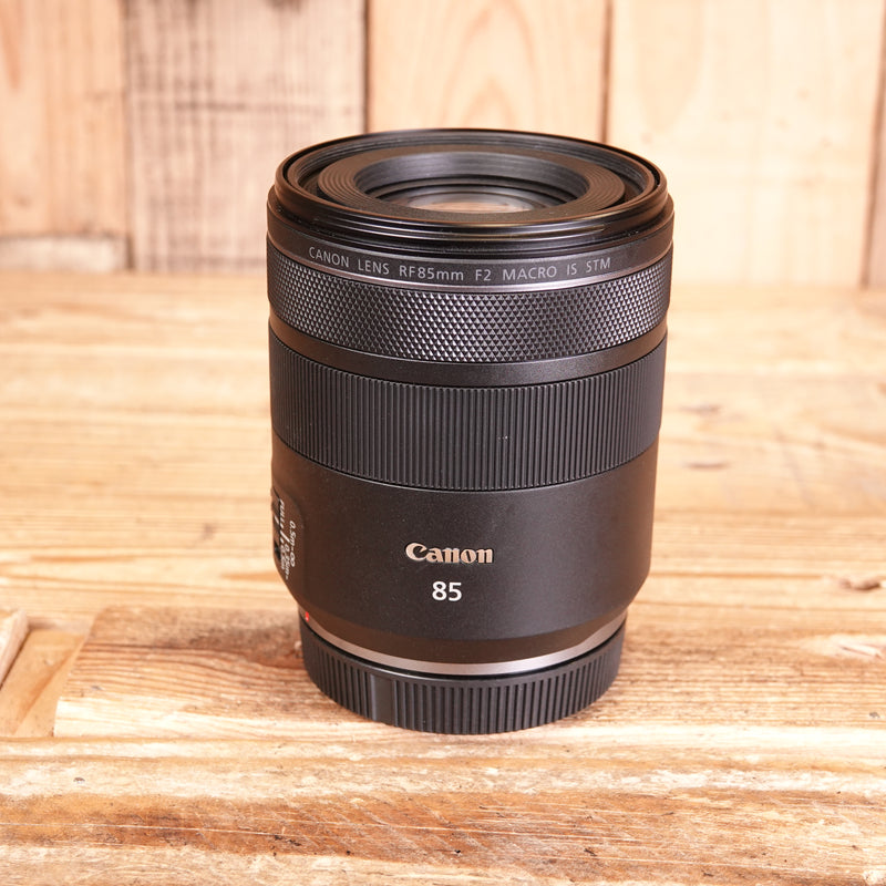 Used Canon RF 85mm F2 Macro IS STM Lens