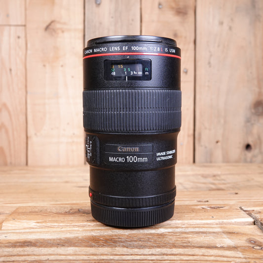 Used Canon EF 100mm F2.8 L Macro IS USM Lens