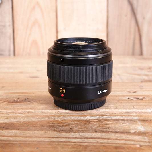 Used Panasonic 25mm F1.4 Summilux Asph Lens Micro Four Thirds