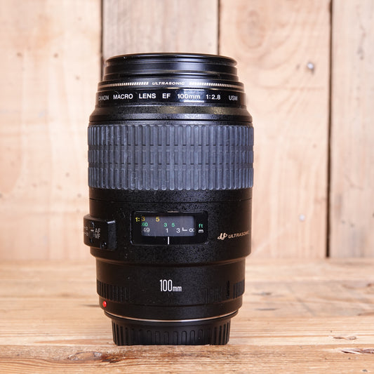 Used Canon EF 100mm F2.8 USM Macro Lens