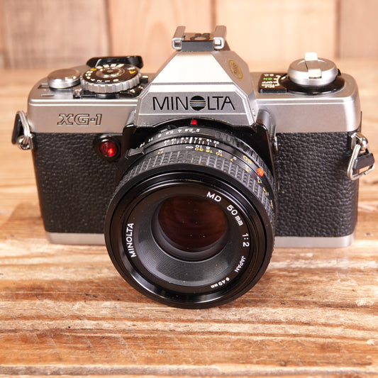 Used Minolta XG-1 35mm SLR Camera with 50mm F2 Lens