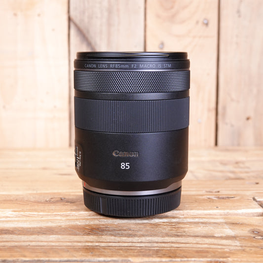 Used Canon RF 85mm F2 Macro IS STM Lens