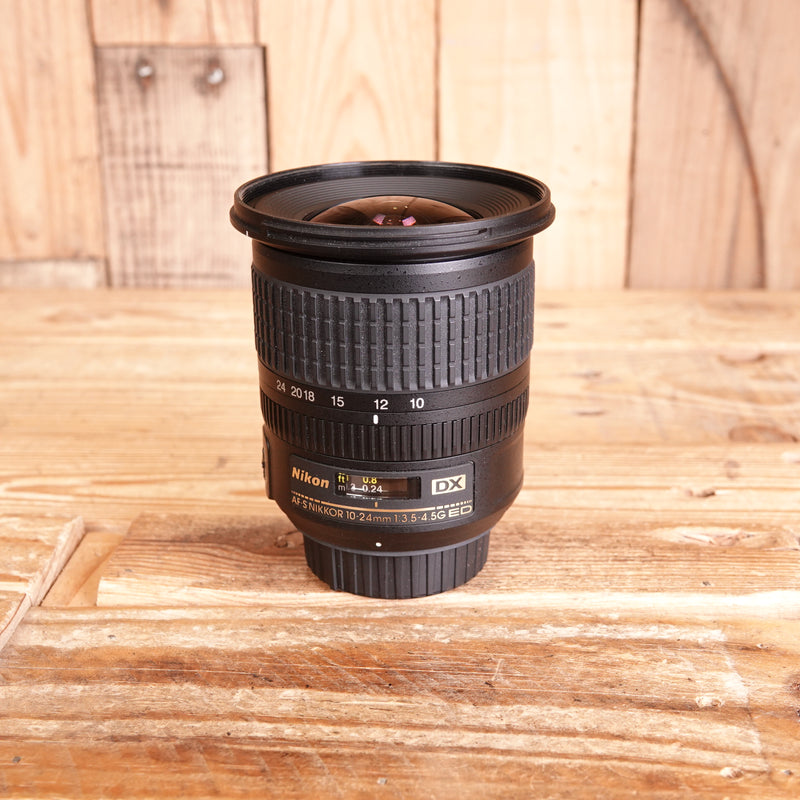 Used Nikon AF-S 10-24mm f3.5-4.5 G ED Lens