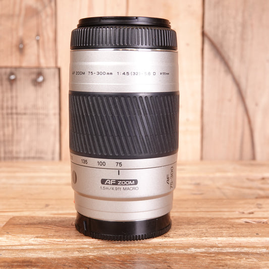 Used Minolta AF 75-300mm F4.5-5.6 Lens