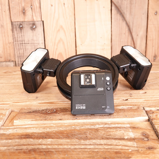 Used Meike  MK-MT24 II Twin Macro Ring Flash for Nikon