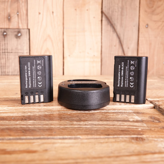 Used Newmowa DMW-BLK22 Dual USB Charger Set