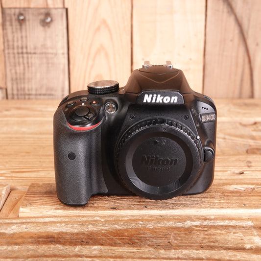Used Nikon D3400 Black DSLR Camera Body