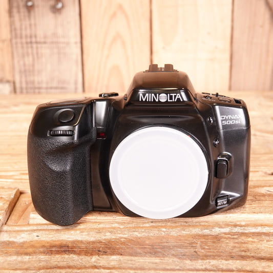 Used Minolta Dynax 500si Black 35mm SLR Camera