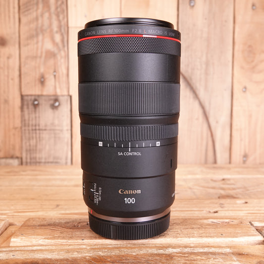 Used Canon RF 100mm F2.8 L Macro IS USM Lens