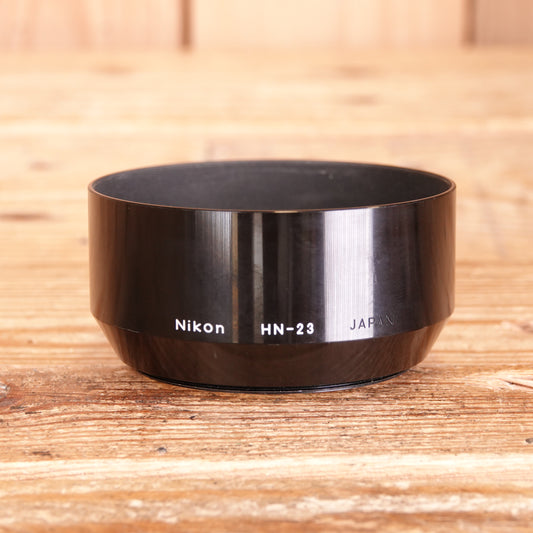 Used Genuine Nikon HN-23 Screw On Metal Lens Hood For AF 85mm f1.8 / 80-200mm f4 Lens