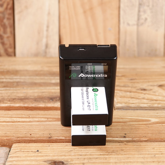 Used LP-E17 Battery & Dual Charger For Canon EOS 750D 760D 77D 800D