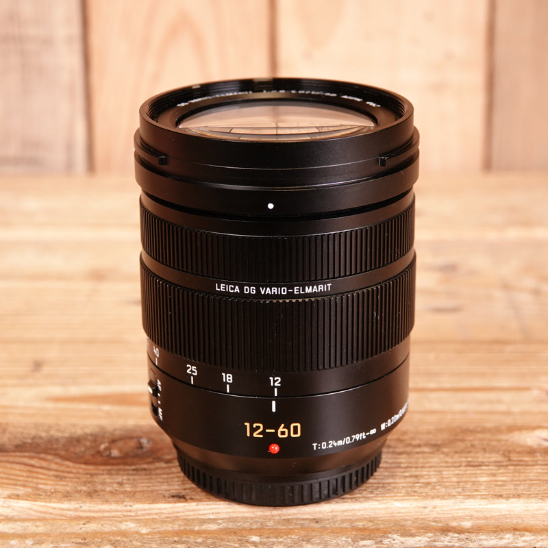 Used Panasonic 12-60mm F2.8-4 DG Vario Elmar Asph Micro Four Thirds Lens H-ES12060