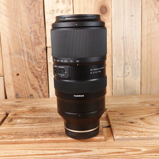 Used Tamron 50-400MM F4.5-6.3 Di III VXD Lens for Sony E mount
