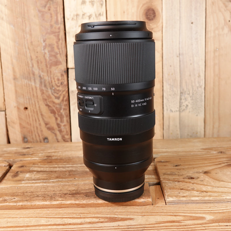 Used Tamron 50-400MM F4.5-6.3 Di III VXD Lens for Sony E mount