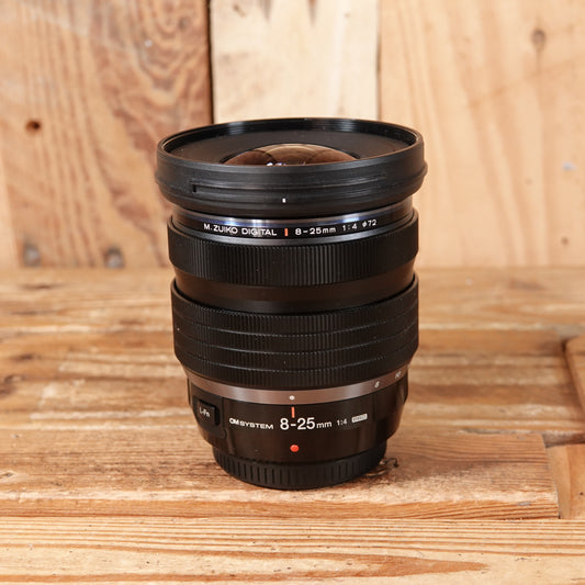 Used Olympus 8-25mm Pro Lens F4 Black Micro Four Thirds