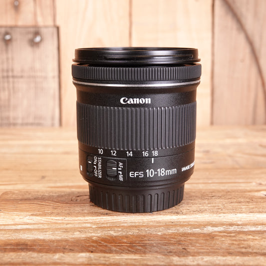 Used Canon EF-S 10-18mm F4.5-5.6 IS STM Lens