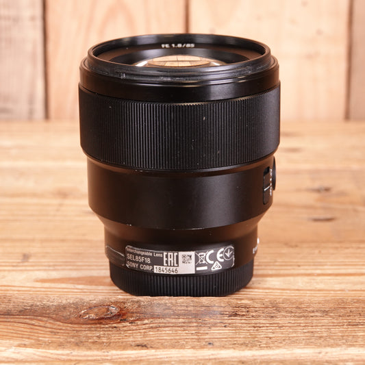 Used Sony FE 85mm F1.8 Lens
