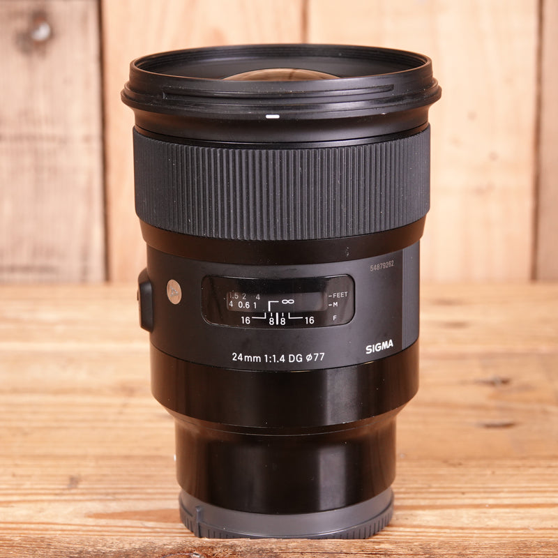 Used Sigma 24mm F1.4 DG HSM Art lens - Sony E
