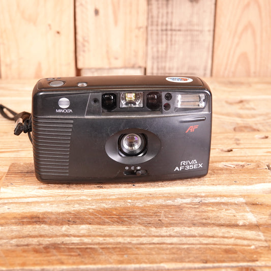 Used Minolta Riva AF35 EX 35mm Film Compact Camera