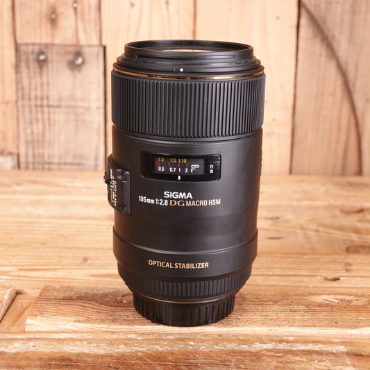 Used Sigma EX 105mm F2.8 DG Macro OS HSM Lens - Canon Fit