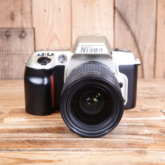 Used Nikon F60 Silver Camera with AF-D 28-80mm Lens