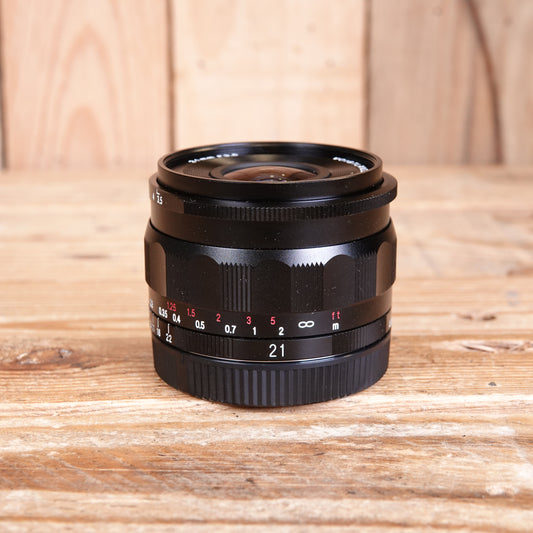 Used Voigtlander 21mm F3.5 Color-Skopar -Sony E Lens