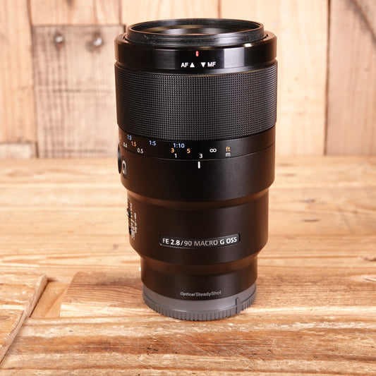 Used Sony FE 90mm F2.8 Macro G OSS Lens