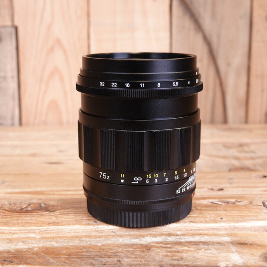 Used Voigtlander 75mm f1.5  Aspherical Nokton Lens - Nikon Z