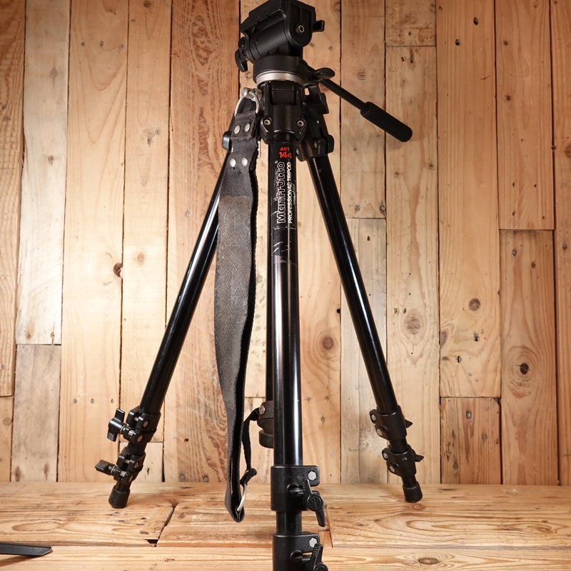 Used Manfrotto 144B Pro Tripod With 200 Pan And Tilt Head