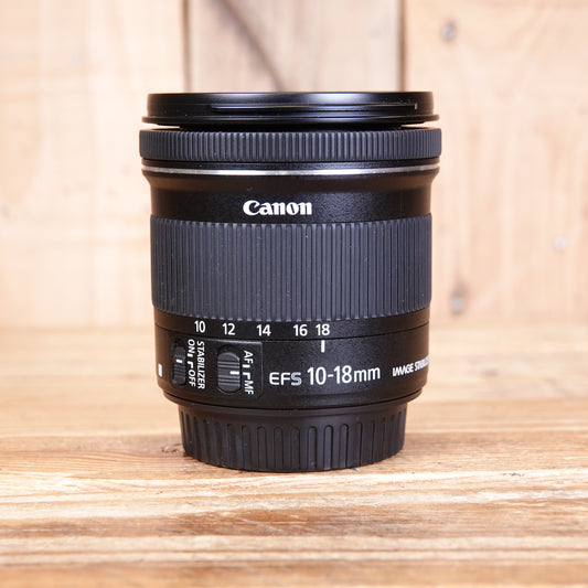 Used Canon EF-S 10-18mm F4.5-5.6 IS STM Lens