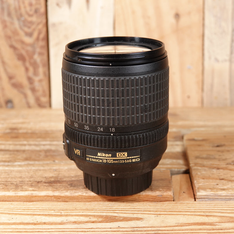 Used Nikon AF-S 18-105mm F3.5-5.6 VR G ED DX Lens