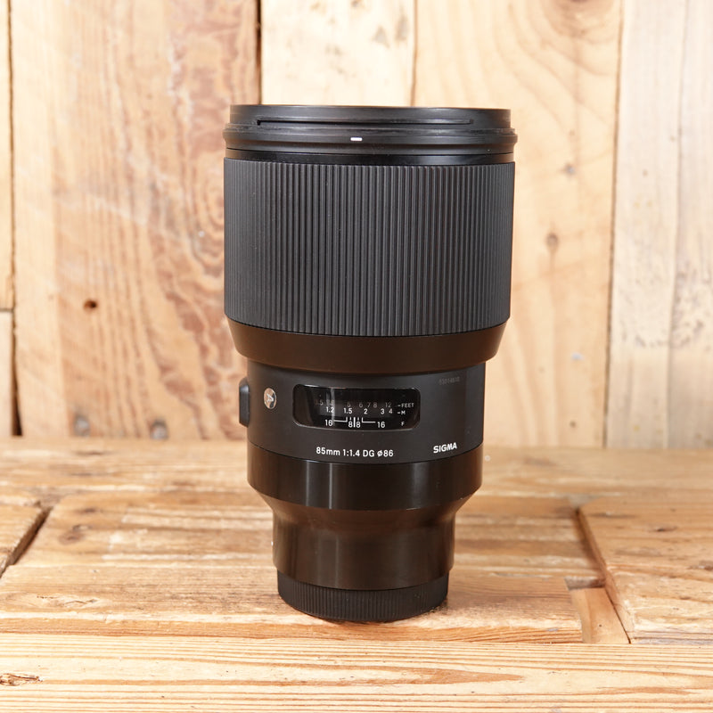Used Sigma 85mm F1.4 DG HSM  Art Sony FE-mount Lens